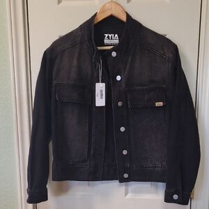 ZYIA Charcoal Denim Jacket